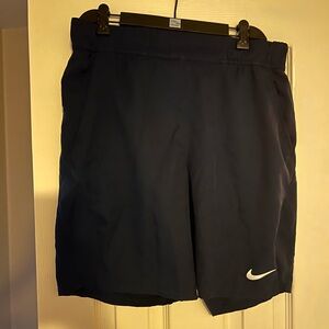 Navy Nike Flex Ace Tennis Shorts